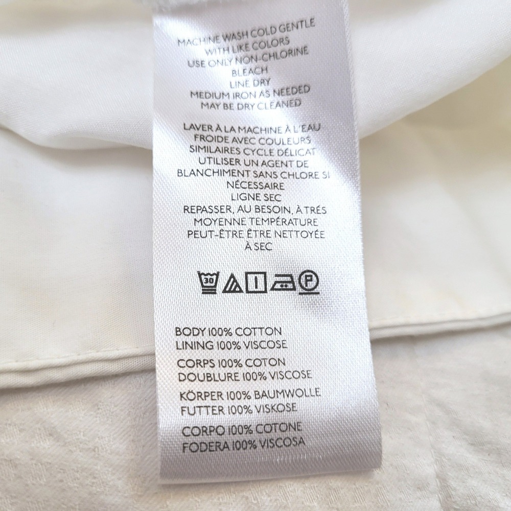 Anthropologie Somerset White Tiered Smocked Countrycore Cottage Maxi Skirt PM - Picture 7 of 9
